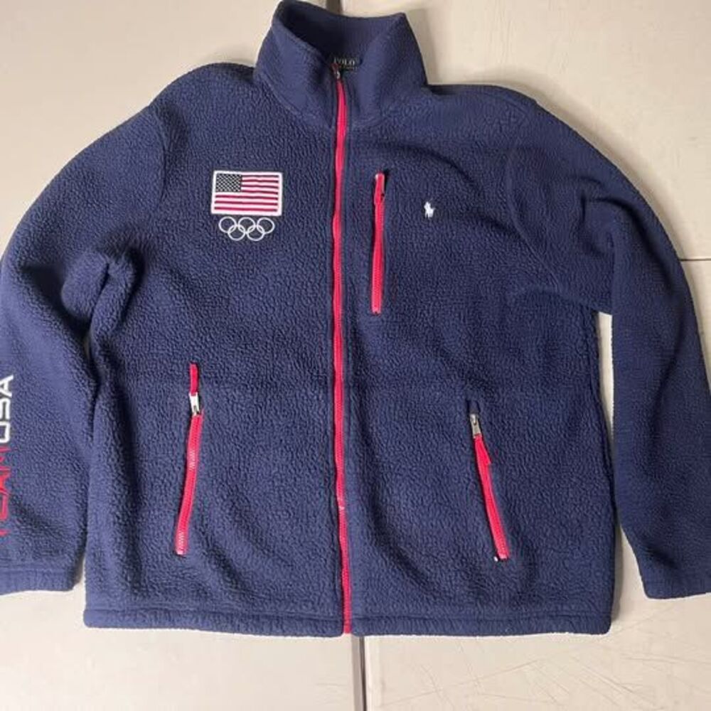 Polo Ralph Lauren Team USA Olympics Sherpa Fleece Jacket XL